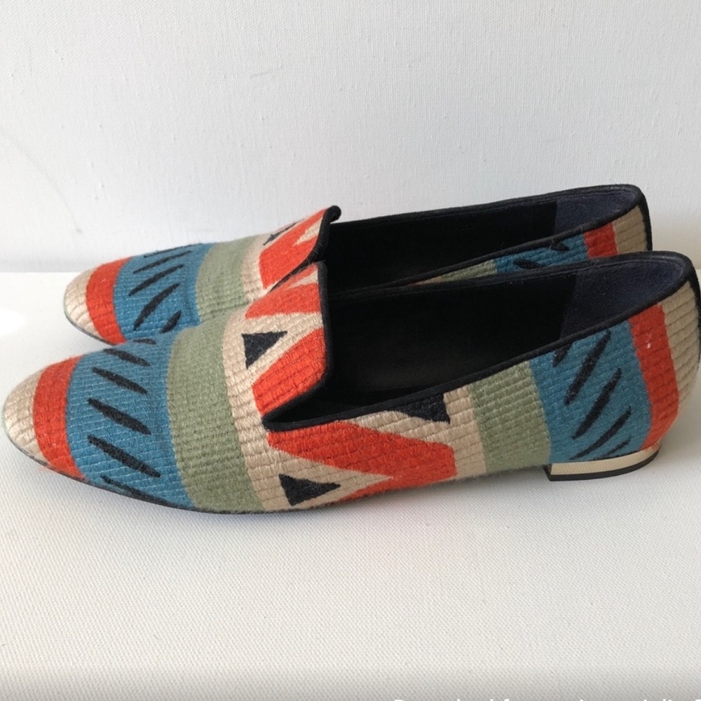 Burberry Multicolor Aztec Loafers - Picture 2 of 9